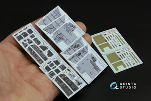 Quinta Studio QDS-32131 F/A-18D Early 3D-Printed &amp;amp; colored Interior on decal paper (Academy) (Small version) 1/32 – image 5