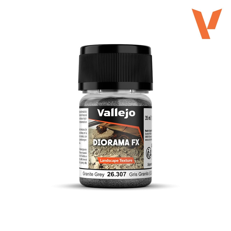 Vallejo 26307 Granite Gray 0.2-0.6 mm - Diorama FX Landscape Texture 30ml