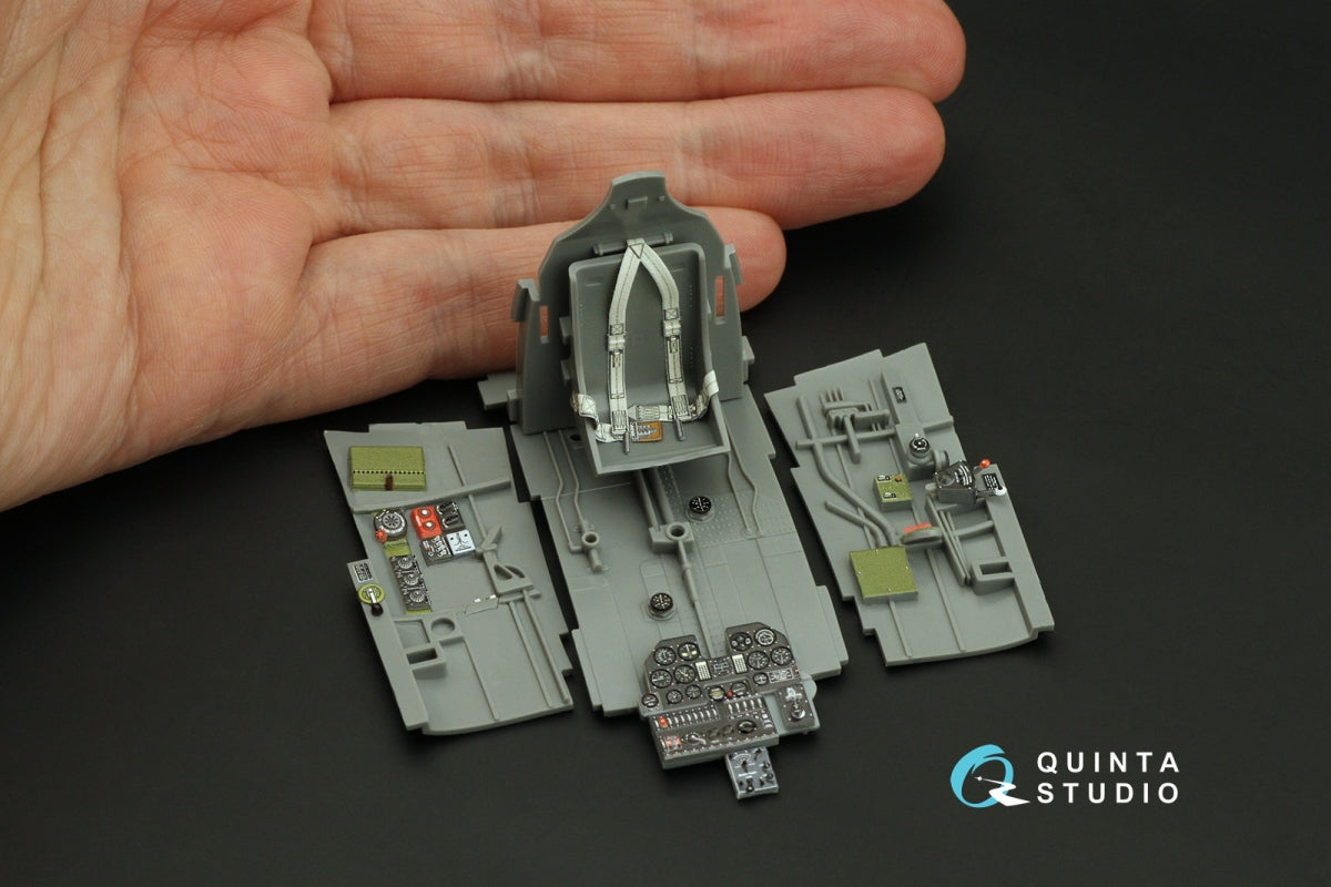 Quinta Studio QD32217 P-40N early 3D-Printed colored Interior on decal paper (Hasegawa/Eduard) 1/32 – image 6