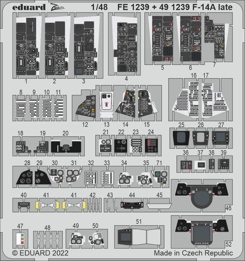 Eduard 491239 F-14A late interior TAMIYA 1/48 – image 2