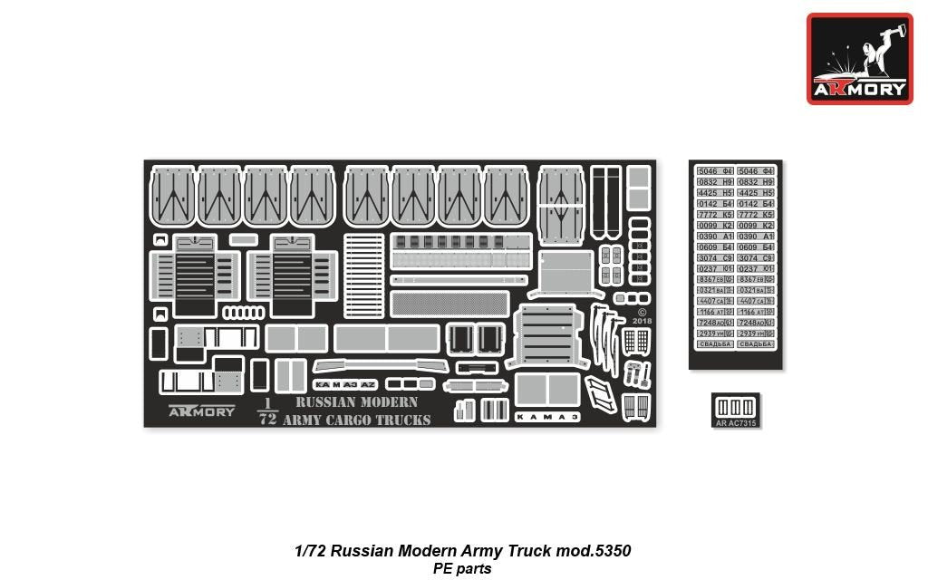 Armory Models 72406-R Russian Modern 4×4 Military Cargo Truck mod.4350 1/72 – image 3
