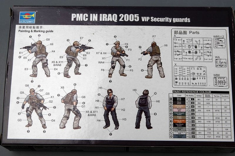 Trumpeter 00420 PMC in Iraq 2005-VIP Security Guards 1/35 – immagine 3