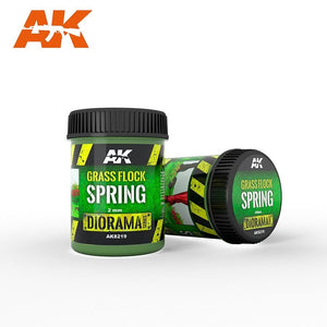 AK Interactive AK8219 GRASS FLOCK 2MM SPRING / Grass Flock – obrázek 2