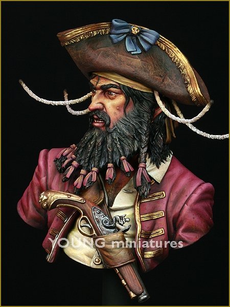 Young Miniatures YH1823 BLACK BEARD 1718 Queen Anne&amp;#39;s Revenge 1/10 – Bild 3
