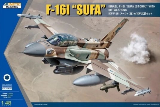 Kinetic K48085 F-16I "Sufa" with IDF Weapons 1/48