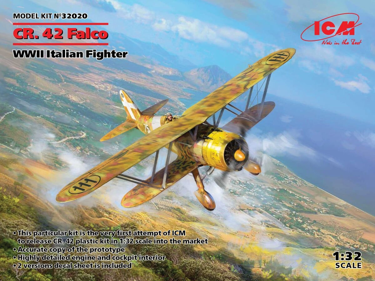 ICM 32020 Fiat CR.42 Falco WWII Italian Fighter 1/32 – image 2