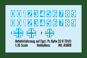 Hobby Boss 83809 Befehlsfahrzeug auf Fgst. Pz.Kpfw.35 R 731(f) 1/35 – image 4