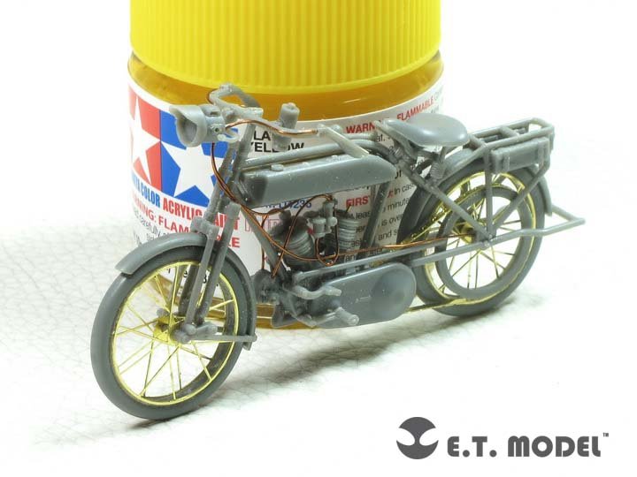 ET Model E35-255 WWI Peugeot 1917 750 cc 2 cyl Motorcyle (For MENG HS-005) (1/35) – image 2