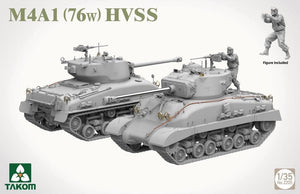 Takom 2205W M4A1(76w)HVSS + M1 Super Sherman + US Army Tank Crewman Sherman Box Limited Edition 1/35 – image 4