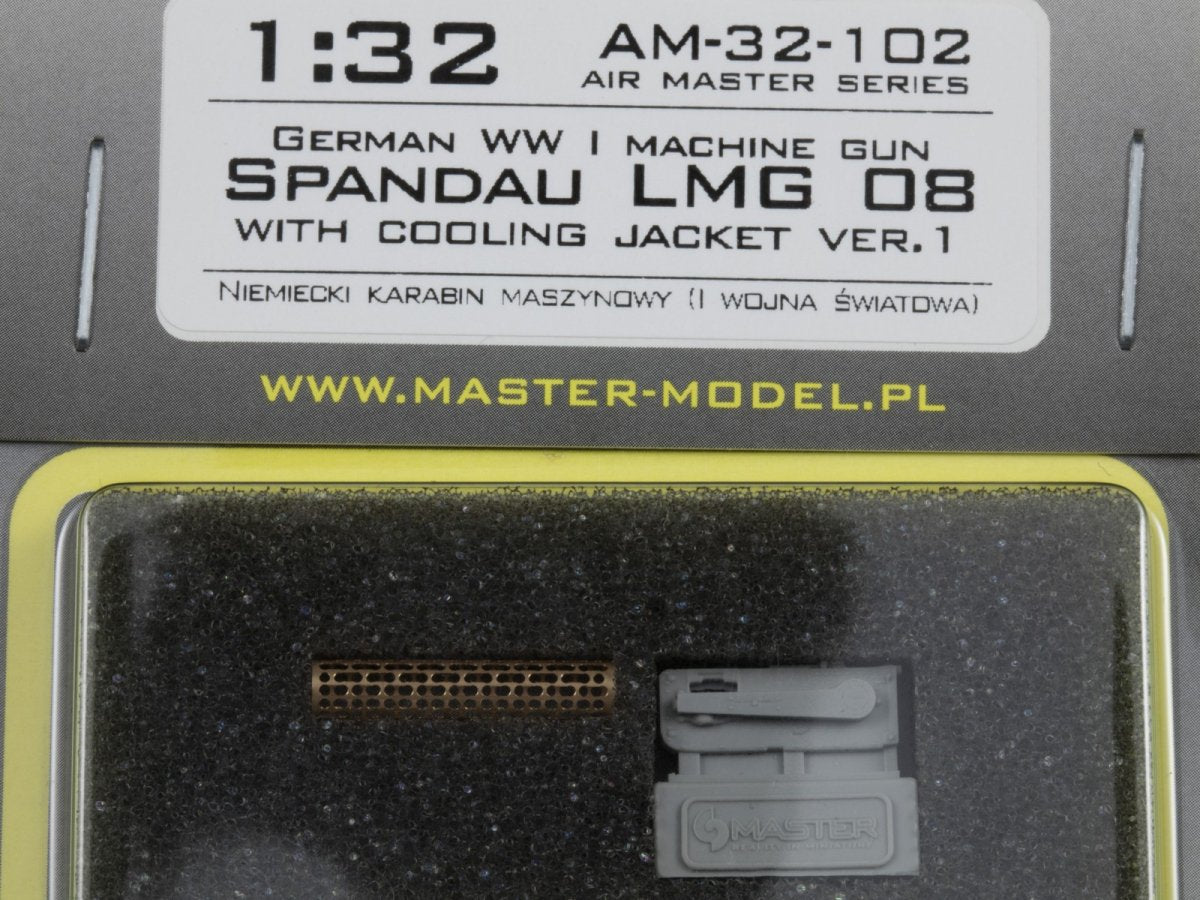 Master AM-32-102 German WWI Machine Gun Spandau LMG 08 with Cooling Jacker ver.1 1/32 – image 7