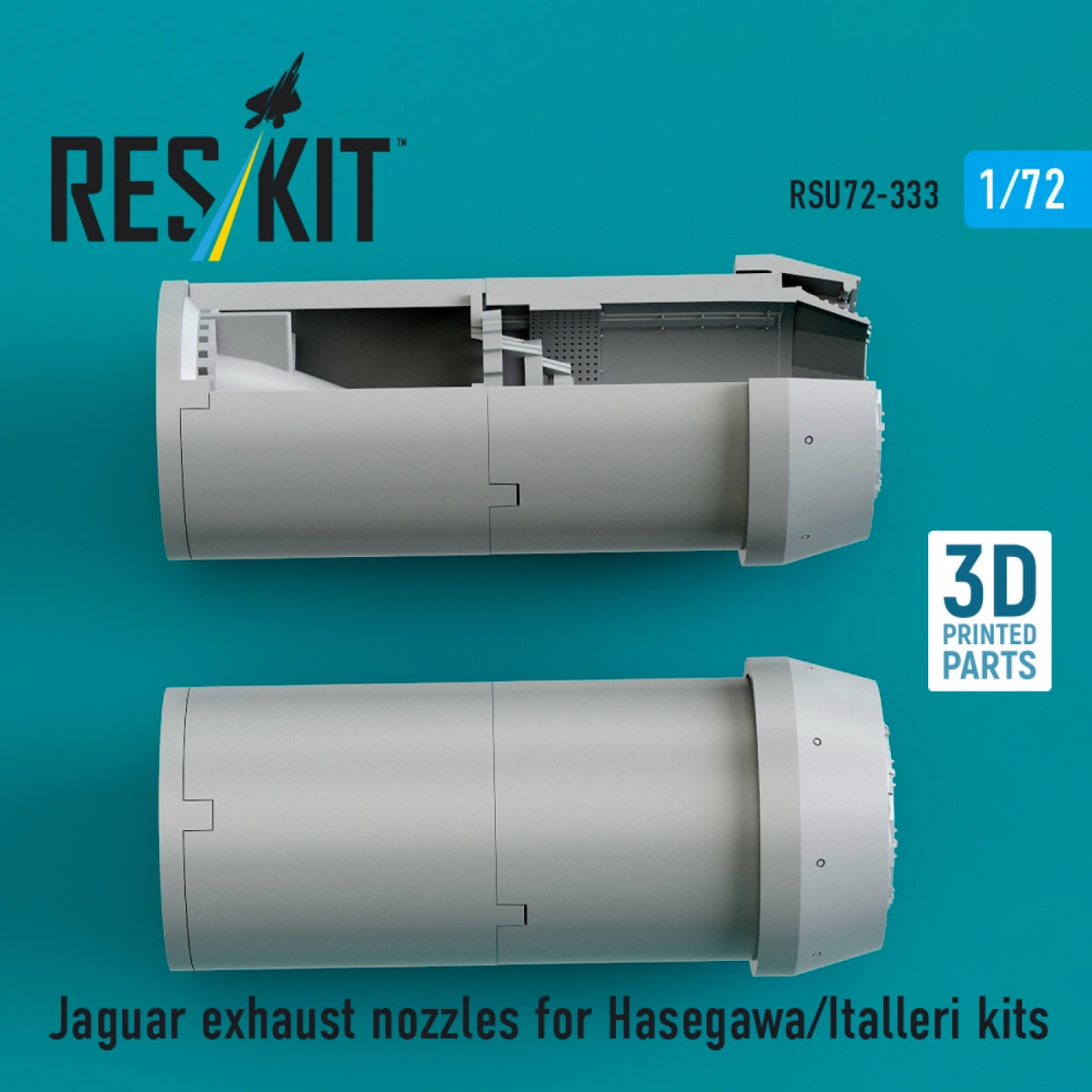RESKIT RSU72-0333 Jaguar exhaust nozzles for Hasegawa/Italleri kits (3D Printed) 1/72