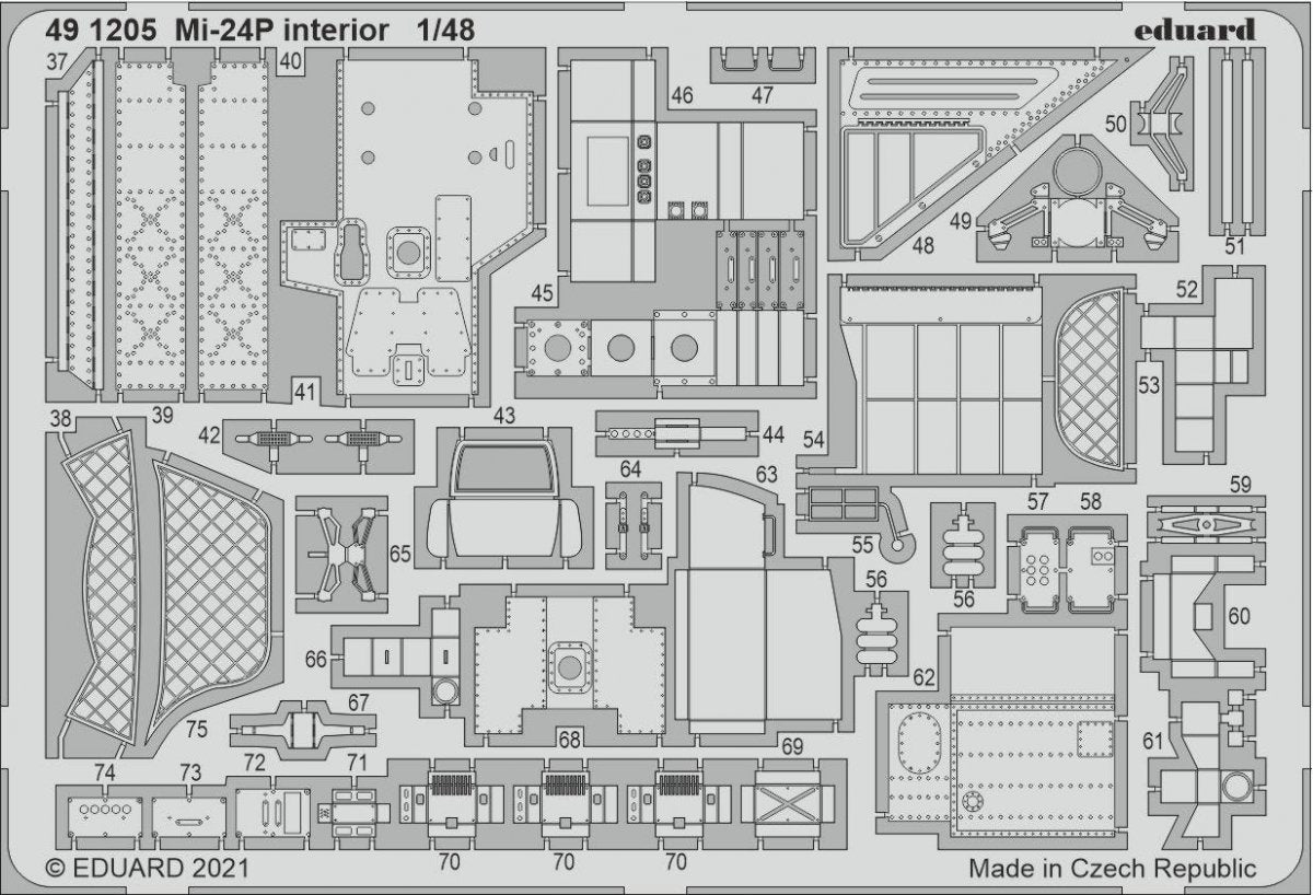 Eduard 491205 Mi-24P interior ZVEZDA 1/48 – zdjęcie 2