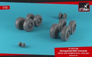 Armory Models AW72508 Concorde wheels w/ weighted tires, early 1/72 – image 2