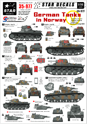 Star Decals 35-977 German Tanks in Norway 1/35