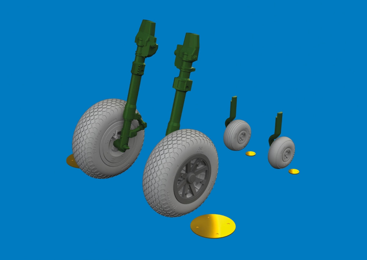 Eduard 6481058 P-40E wheels cross tread Eduard 1/48 – obrázek 2