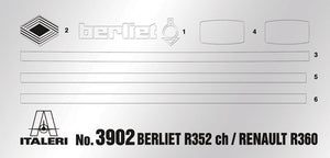 Italeri 3902 BERLIET R352ch RENAULT R360 1/24 – image 5