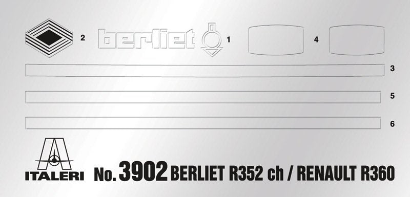 Italeri 3902 BERLIET R352ch RENAULT R360 1/24 – image 5