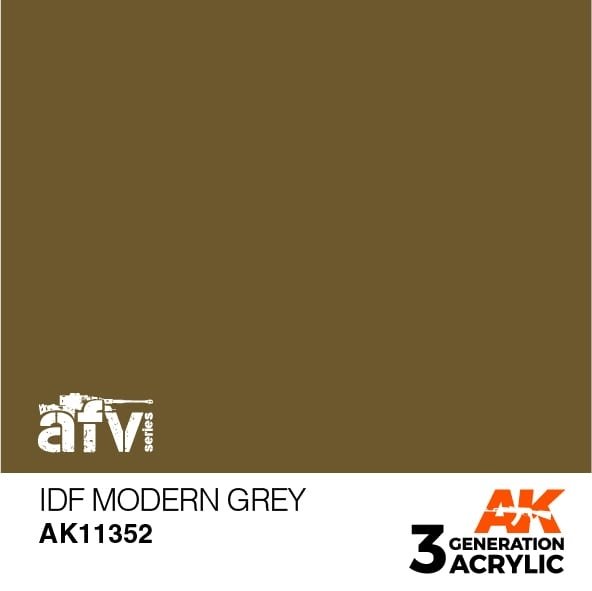 AK Interactive AK11352 IDF Modern Gray 17ml
