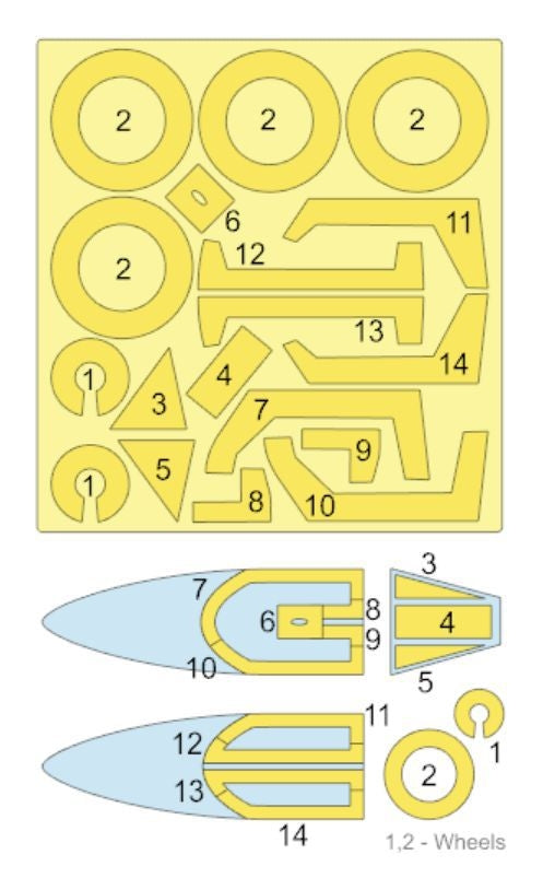 Omask 57016 Fw 190 D mask (for IBG) 1/72 – image 2