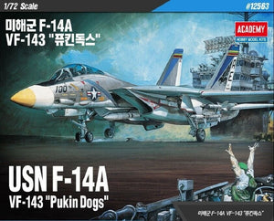 Academy 12563 USN F-14A VF-143 &amp;quot;Pukin Dogs&amp;quot; 1/72