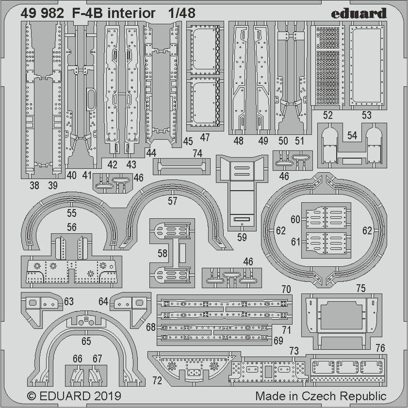 Eduard 49982 F-4B interior 1/48 ACADEMY – obrázek 2
