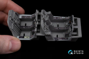 Quinta Studio QD48270 EA-6B Prowler (ICAP II) 3D-Printed &amp;amp; colored Interior on decal paper (Kinetic) 1/48 – image 15