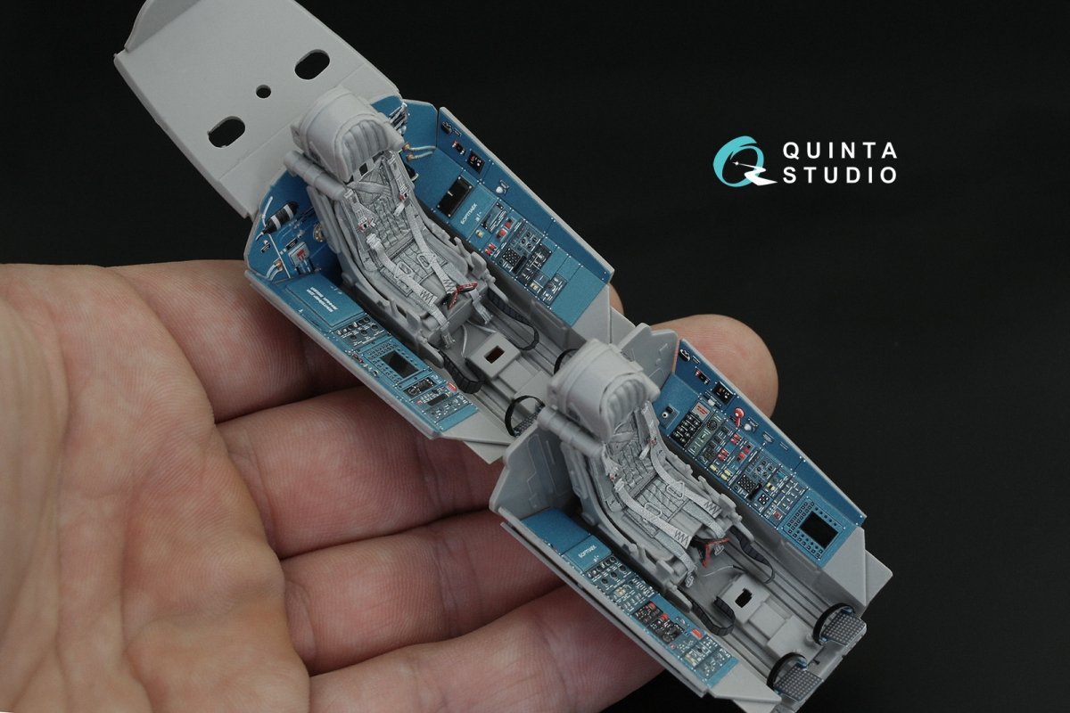 Intérieur imprimé en 3D et coloré sur papier décalcomanie Quinta Studio QD32095 Su-30SM (conversion pour Trumpeter Su-30MKK) 1/32  – image 4