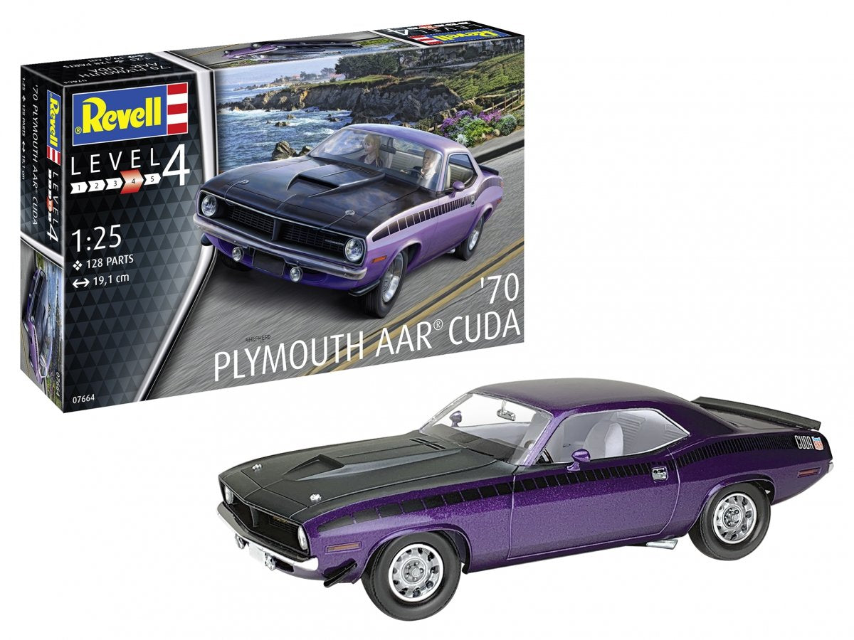 Revell 07664 Plymouth AAR Cuda &amp;#39;70 1/25 – zdjęcie 2