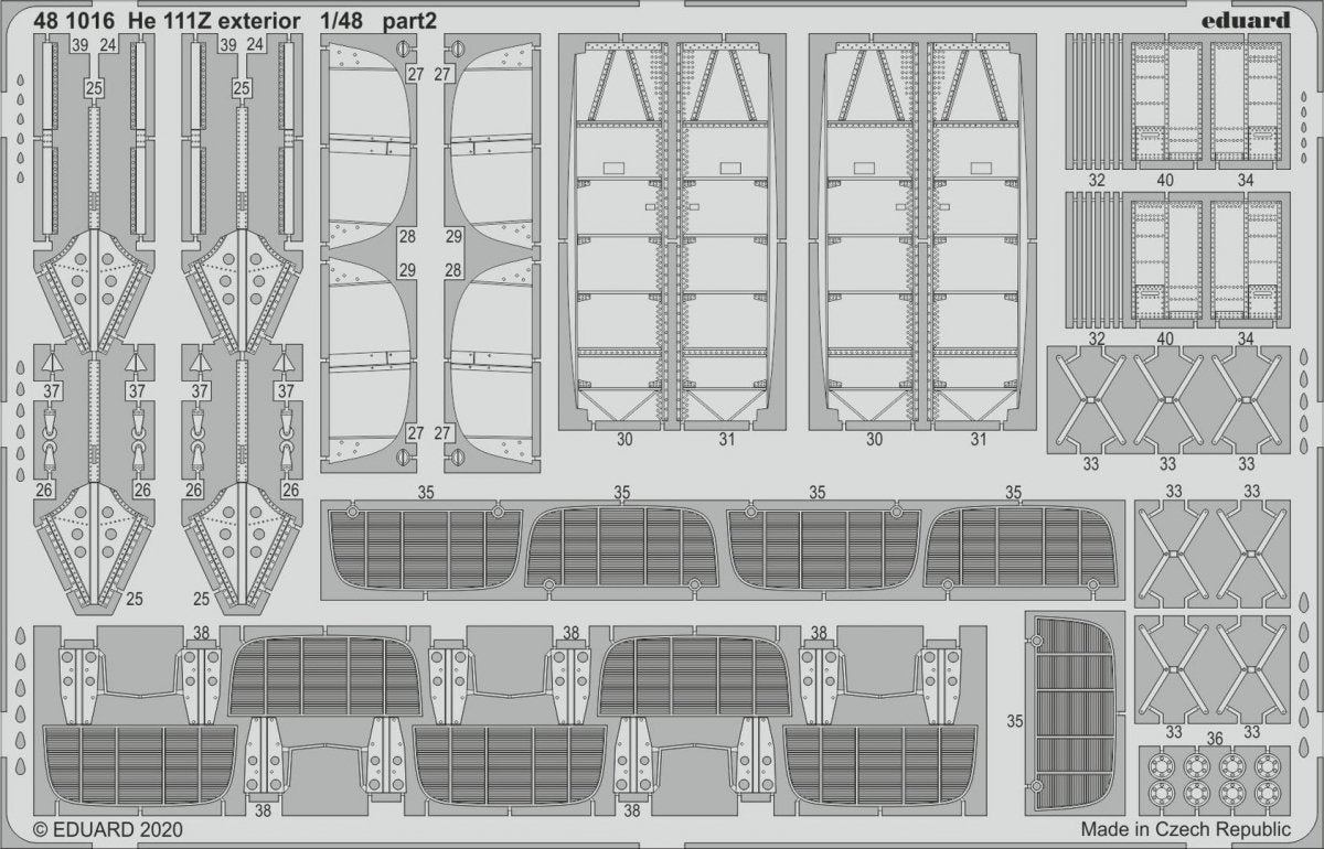 Eduard 481016 He 111Z exterior for ICM 1/48 – image 2