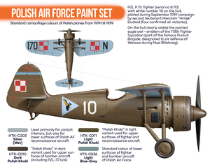 Hataka HTK-CS01 ORANGE LINE – Polish Air Force paint set 4x17ml – image 3