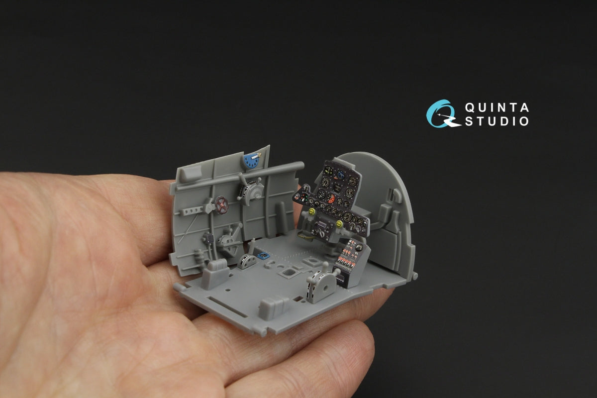 Quinta Studio QD32266 Nakajima Ki-84 Hayate 3D-Printed &amp; coloured Interior on decal paper (Hasegawa) 1/32