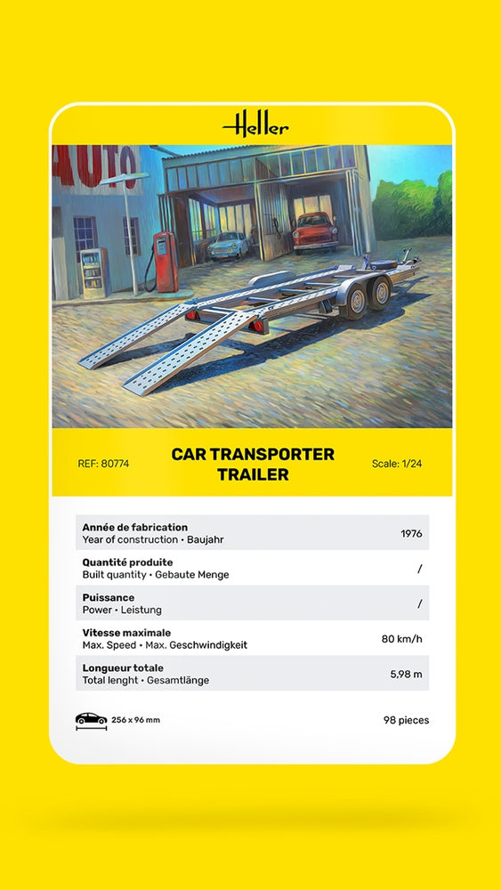Heller 80774 Remorque de transport de voitures 1/24  – image 6