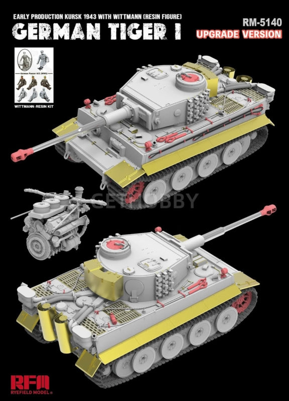 Rye Field Model 5140 Tiger I Early Production Wittmann Kursk 1943 Upgrade Version 1/35 – image 5