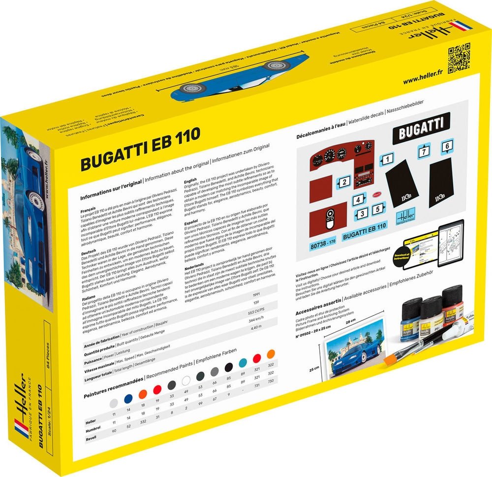 Heller 56738 STARTER KIT BUGATTI EB 110 1/24 – image 3