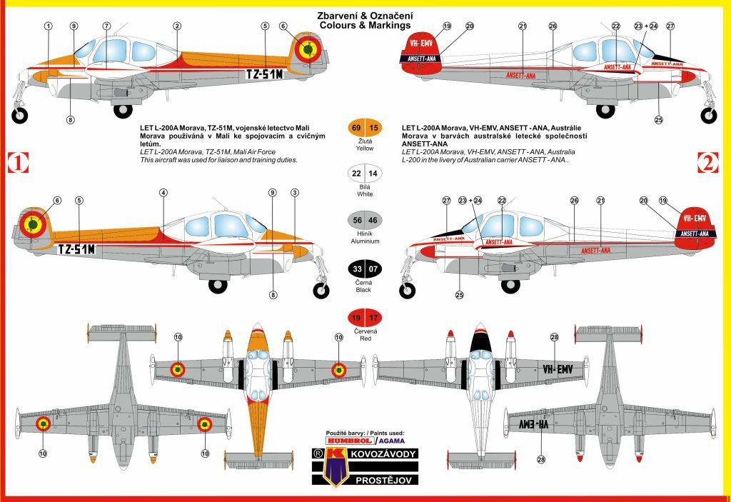 Kozavody Prostejov KPM0089 Let L-200A Morava 1/72 – image 2