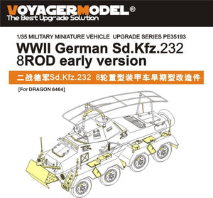 Voyager Model PE35193 WWII German Sd.Kfz.232 8 ROD early version for TAMIYA Kit 1/35