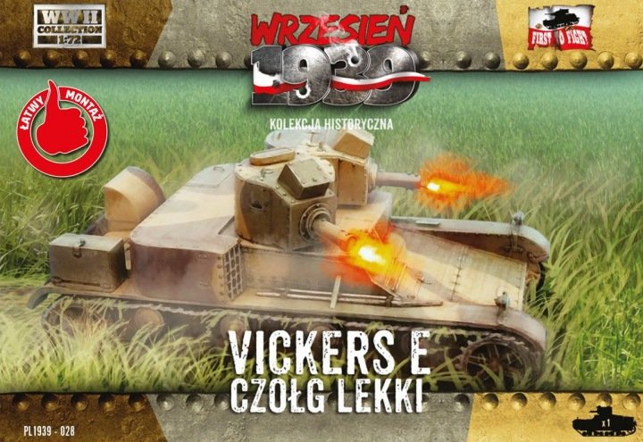 First to Fight PL028 Vickers E Light Tank (1/72) – immagine 2