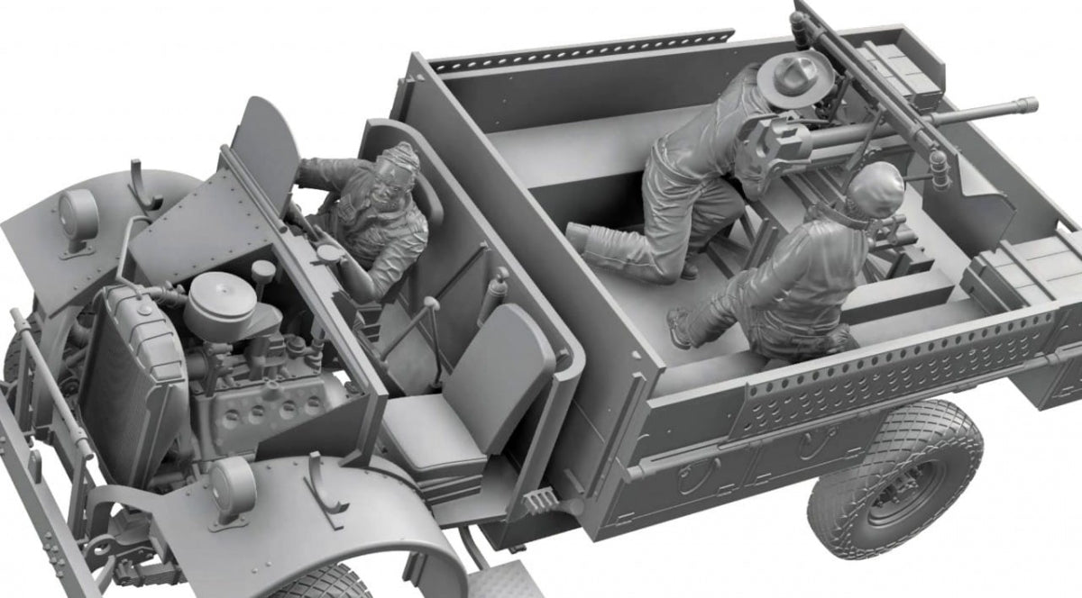 Thunder Model 35312 LRDG CMP F30 Truck w/ Ordnance 37 mm MKI Bofors Gun - Limited Bonus Edition 1/35 – image 10