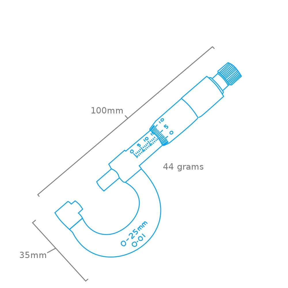 Modelcraft PGA5024 Micrometer (0 - 25mm) – image 2