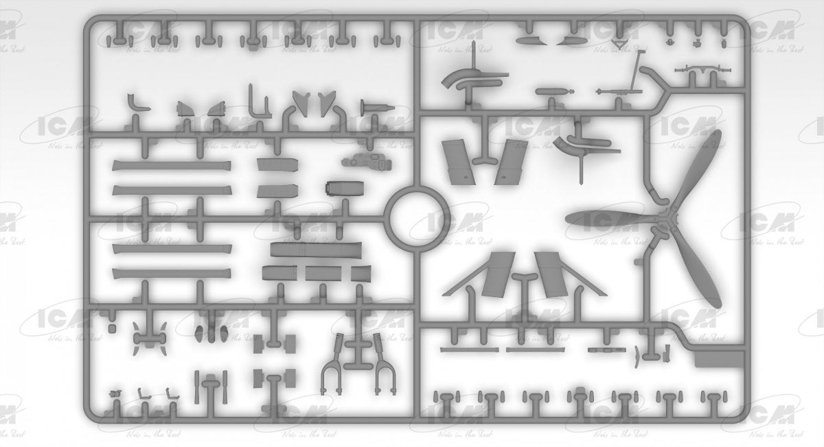 ICM 32021 CR. 42 LW, WWII German Luftwaffe Ground Attack Aircraft 1/32 – obrázek 5