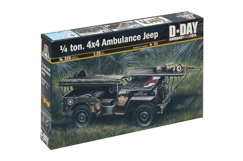 Italeri 0326 1.4 tons. 4 4 AMBULANCE JEEP (1/35) – Bild 2