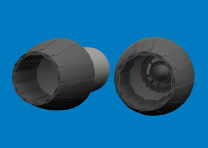 Eduard 6481218 F/ A-18A/ C exhaust nozzles 3D PRINT for KINETIC MODEL 1/48