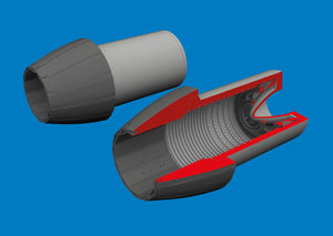 Eduard 6481218 F/ A-18A/ C exhaust nozzles 3D PRINT for KINETIC MODEL 1/48 – Bild 2