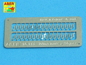 Aber 16111 Wing nuts PE nuts with turned bolt x 30 pcs. 1/16 – image 8