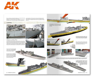 AK Interactive AK098 MODELLING FULL AHEAD 1 / KNOX &amp;amp; BALEARES CLASS EN – immagine 2