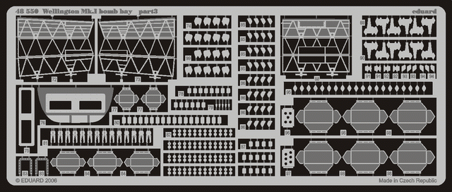 Eduard 48550 Wellington bomb bay (for Trumpeter kits) 1/48