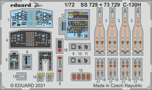 Eduard 73729 C-130H interior for Zvezda 1/72