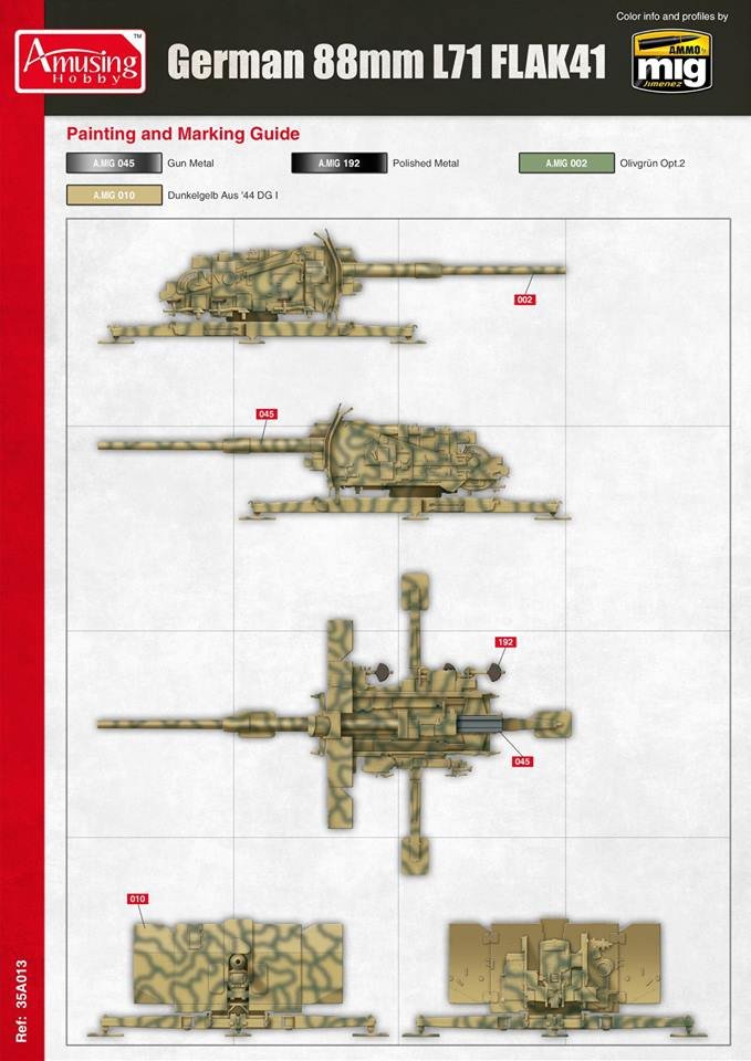 Amusing Hobby 35A024 8.8cm L/71 Flak41 (1/35) – obrázek 2
