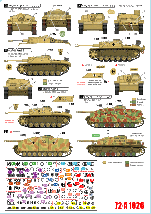 Star Decals 72-A1026 German tanks in Italy # 6. Sturmgeschutz. 1/72 – Bild 2