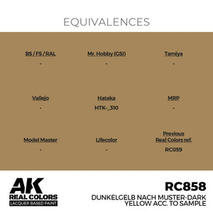 AK Interactive RC858 Dunkelgelb Nach Muster-Dark Yellow acc. to Sample 17 ml – image 3